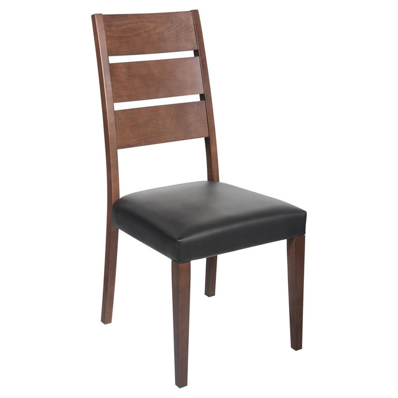 HOMY - Silla Akita Negro/roble 99x58x45 cm