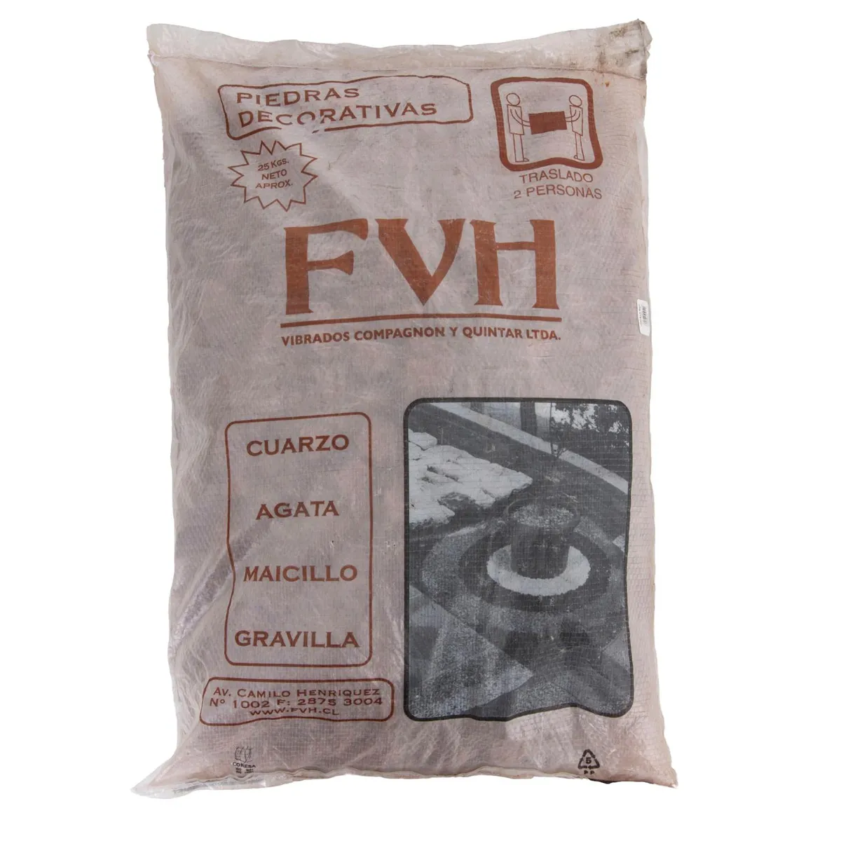 FVH - Gravilla saco 25 kg rojo
