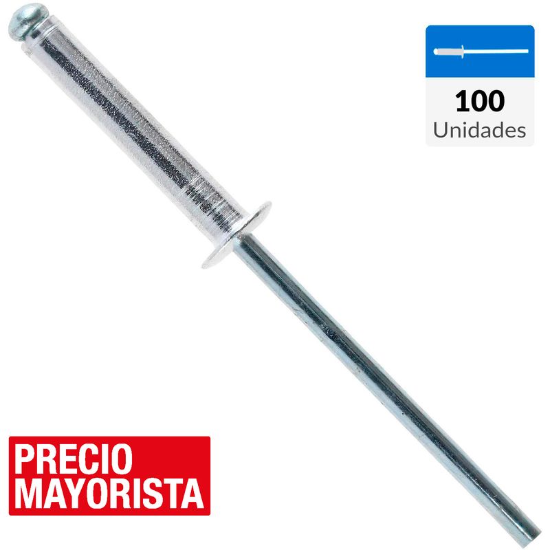 MAMUT - Remache tipo pop 3,2x18 mm 100 unidades