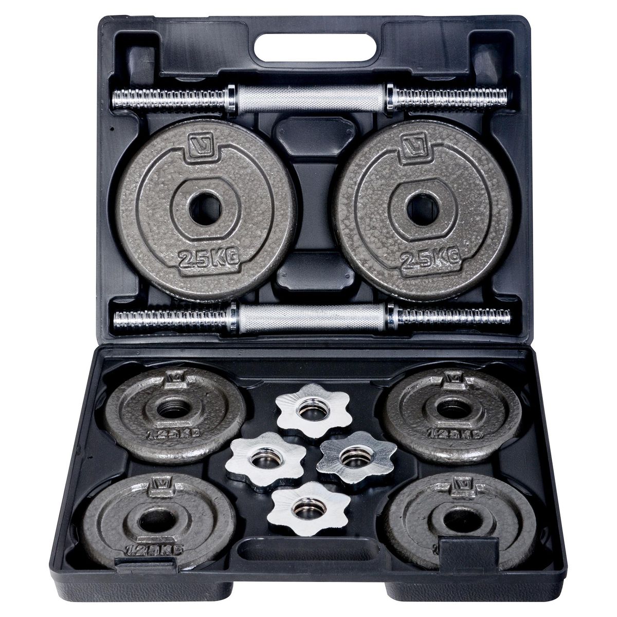 LIVEUP - Maleta Set mancuernas 20 kg acero