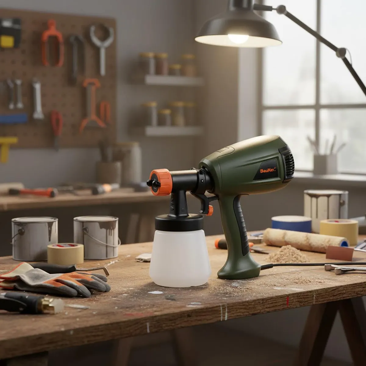 BAUKER - Pistola para pintar 400 W