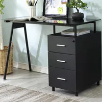 Escritorio Tripoli Negro 120x76x60 cm