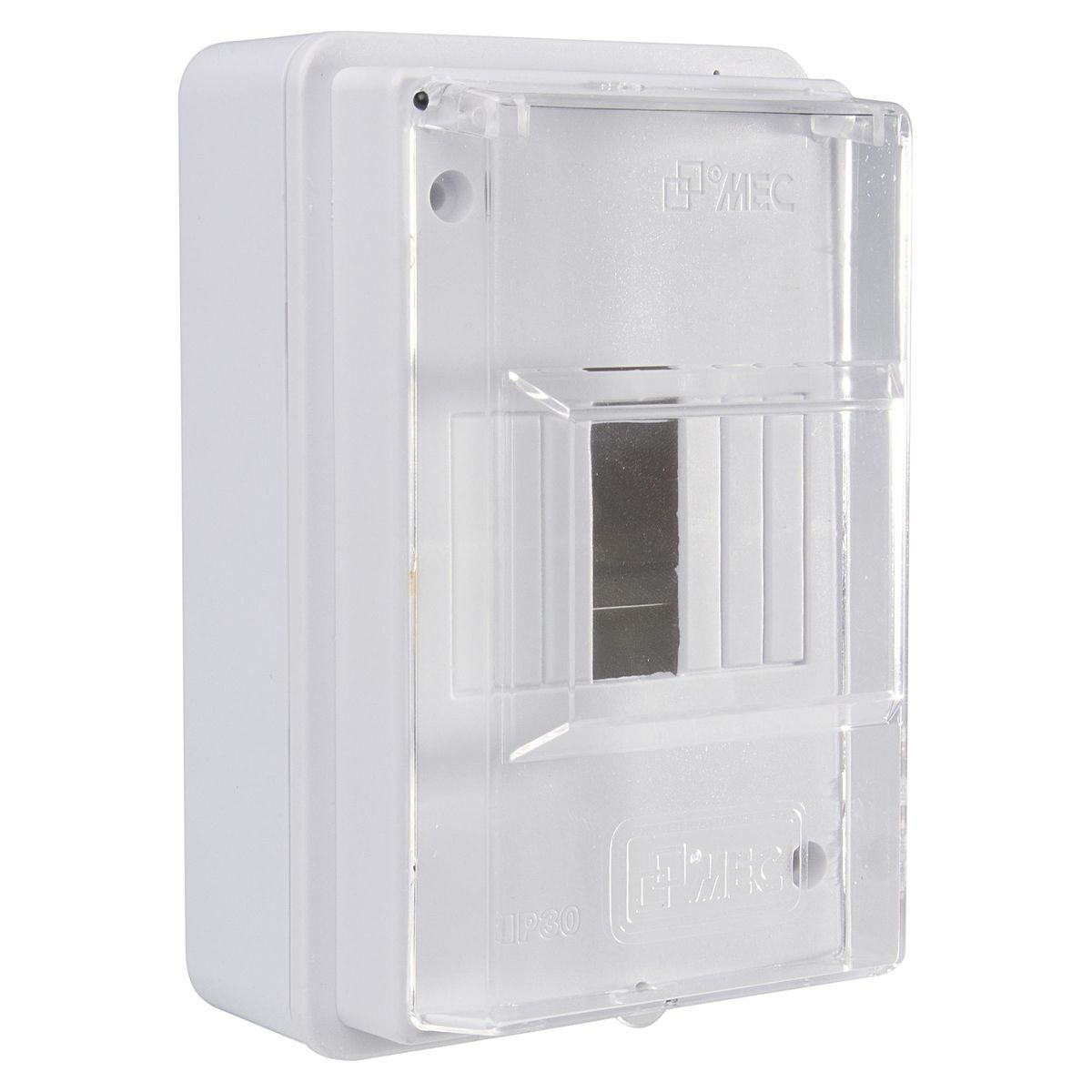 MEC - Tablero Eléctrico 1 a 4 Espacios Puerta Transp.