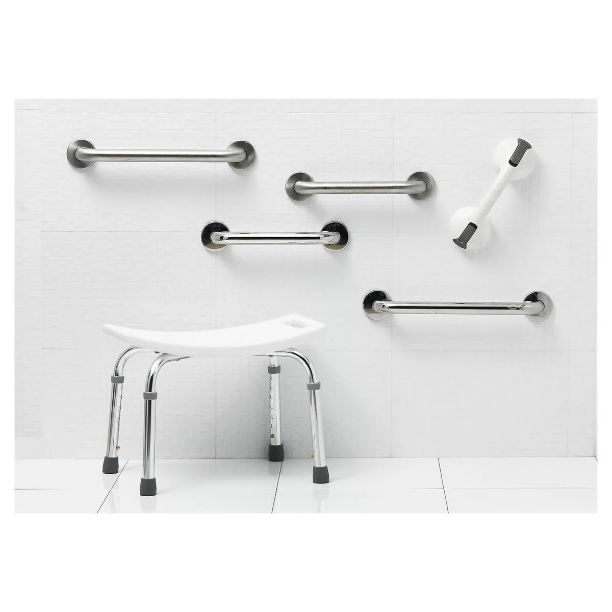 SENSI DACQUA - Barra de seguridad para baño 40 cm niquelado