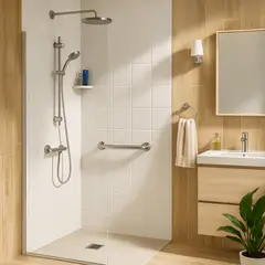 SENSI DACQUA - Barra de seguridad para baño 40 cm niquelado