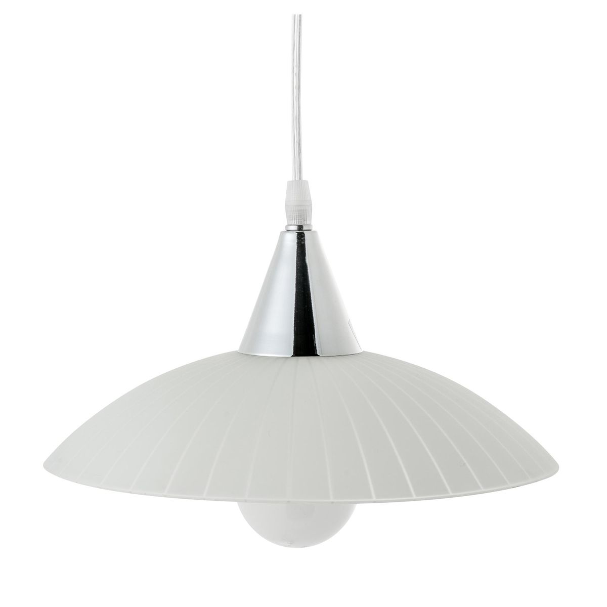 CASA BONITA - Lámpara Colgante Wolf Vidrio Blanco