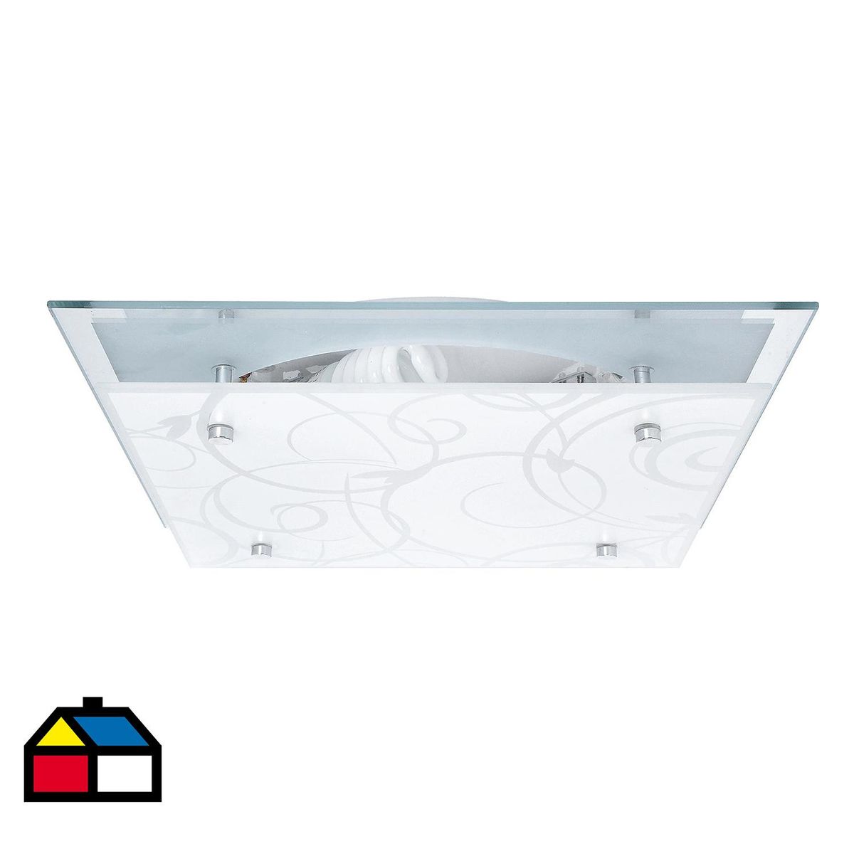 JUST HOME COLLECTION - Plafón 31,5x31,5 cm 2 luces 60 W