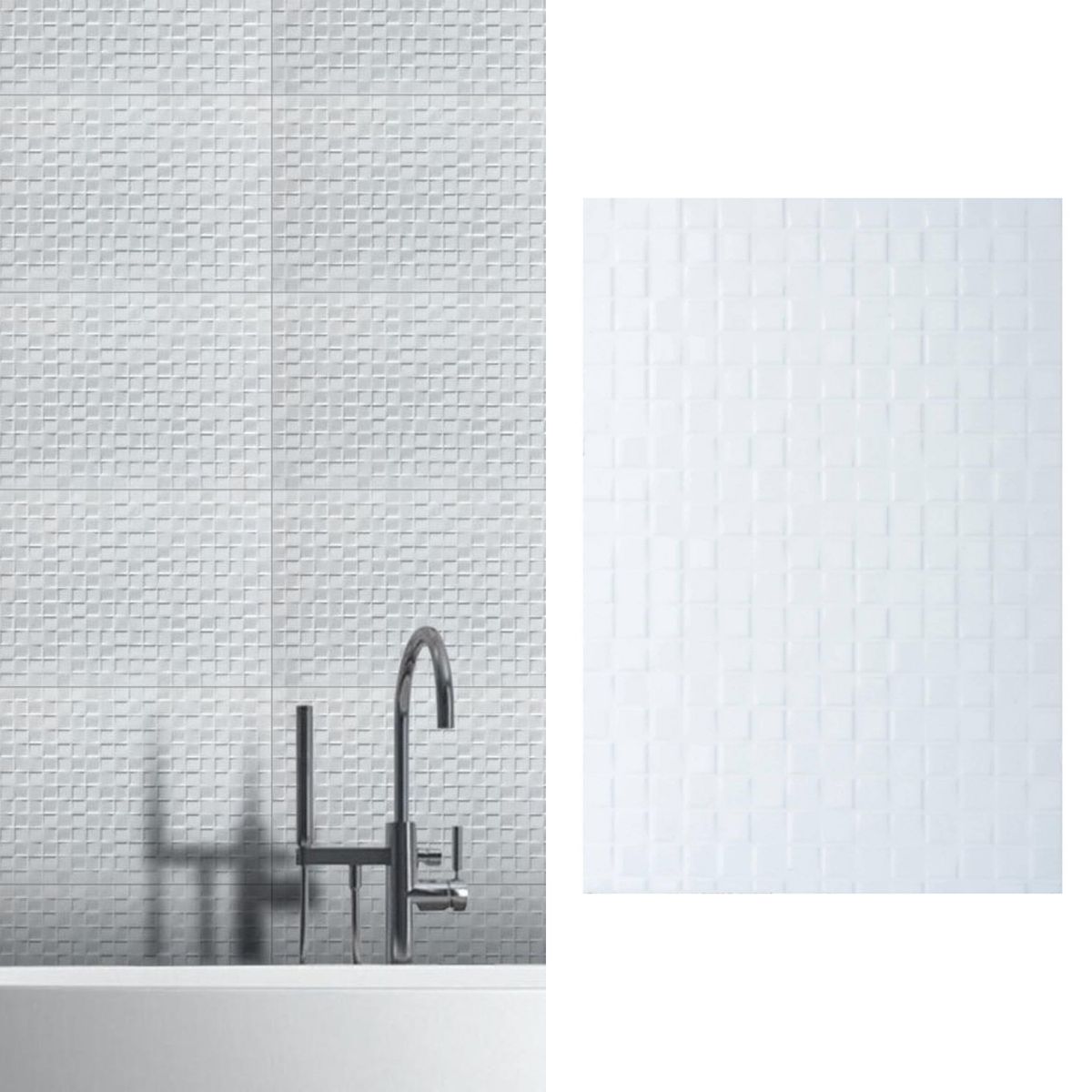 HOLZTEK - Cerámica 30x45 cm Cuadrados Blanco 1.62 m2