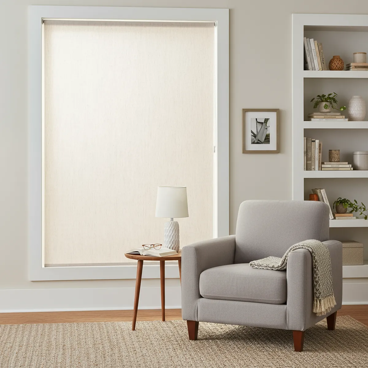 JUST HOME COLLECTION - Cortina Roller Black Out Texturada Beige