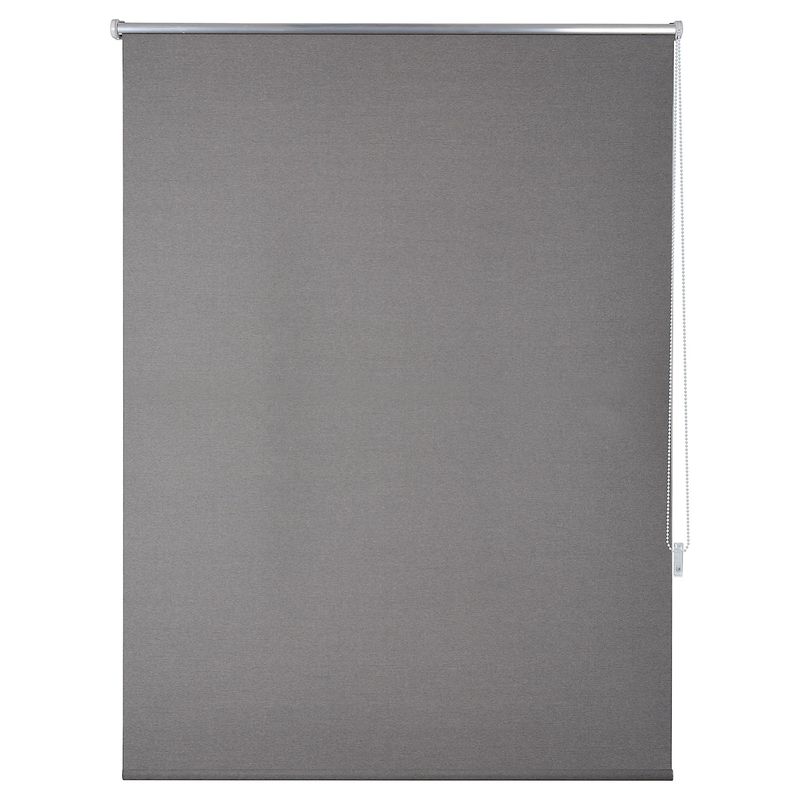 JUST HOME COLLECTION - Cortina Roller Black Out Texturada Gris