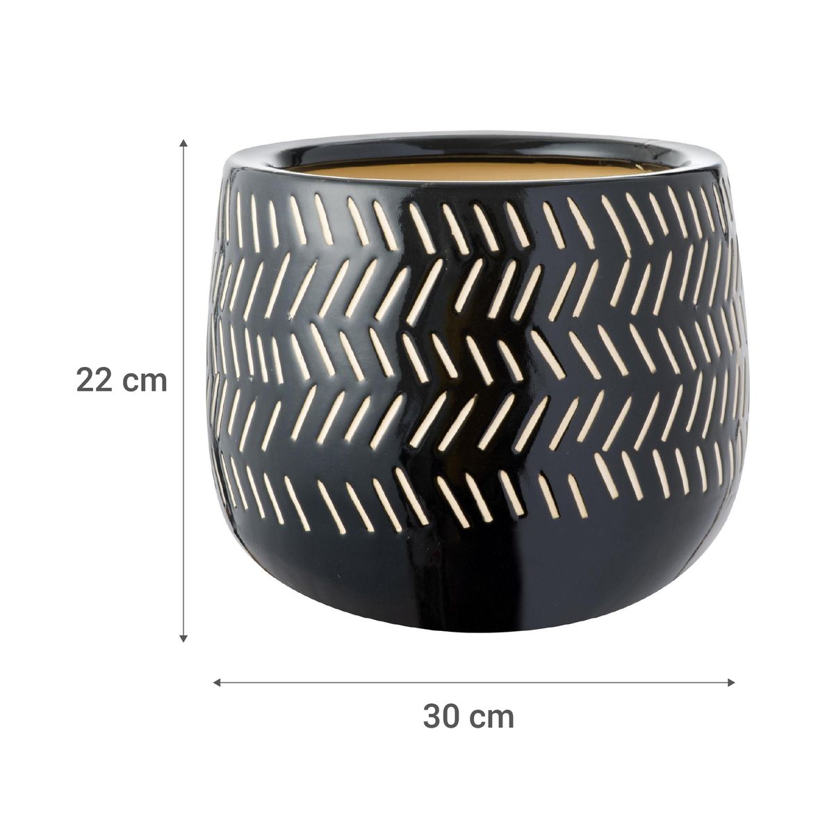 JUST HOME COLLECTION - Macetero de cerámica Himba