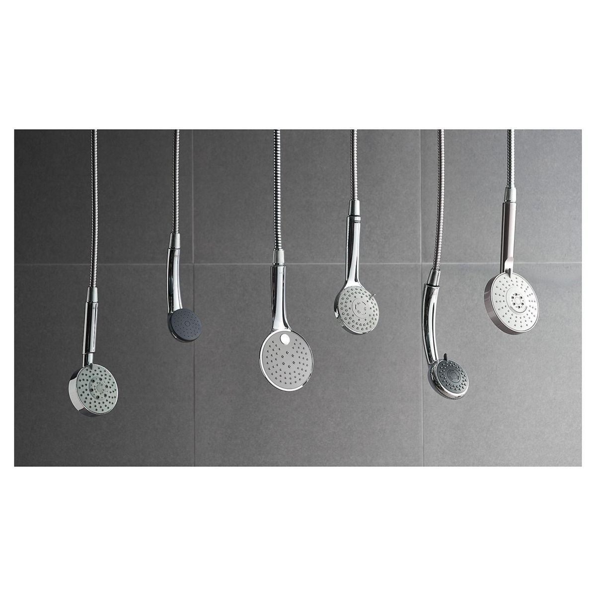 SENSI DACQUA - Juego de ducha con flexible plástico cromo