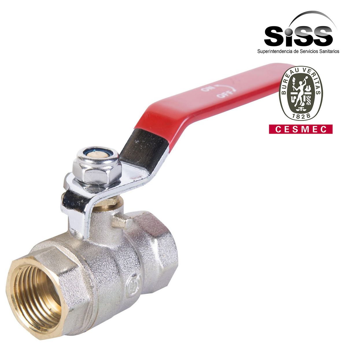 HUMBOLDT - Válvula bola 1/2" HI metal