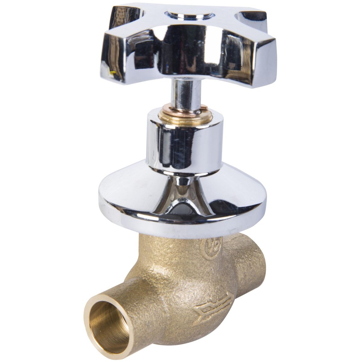 HUMBOLDT - Llave de paso campana 1/2" SO cromado