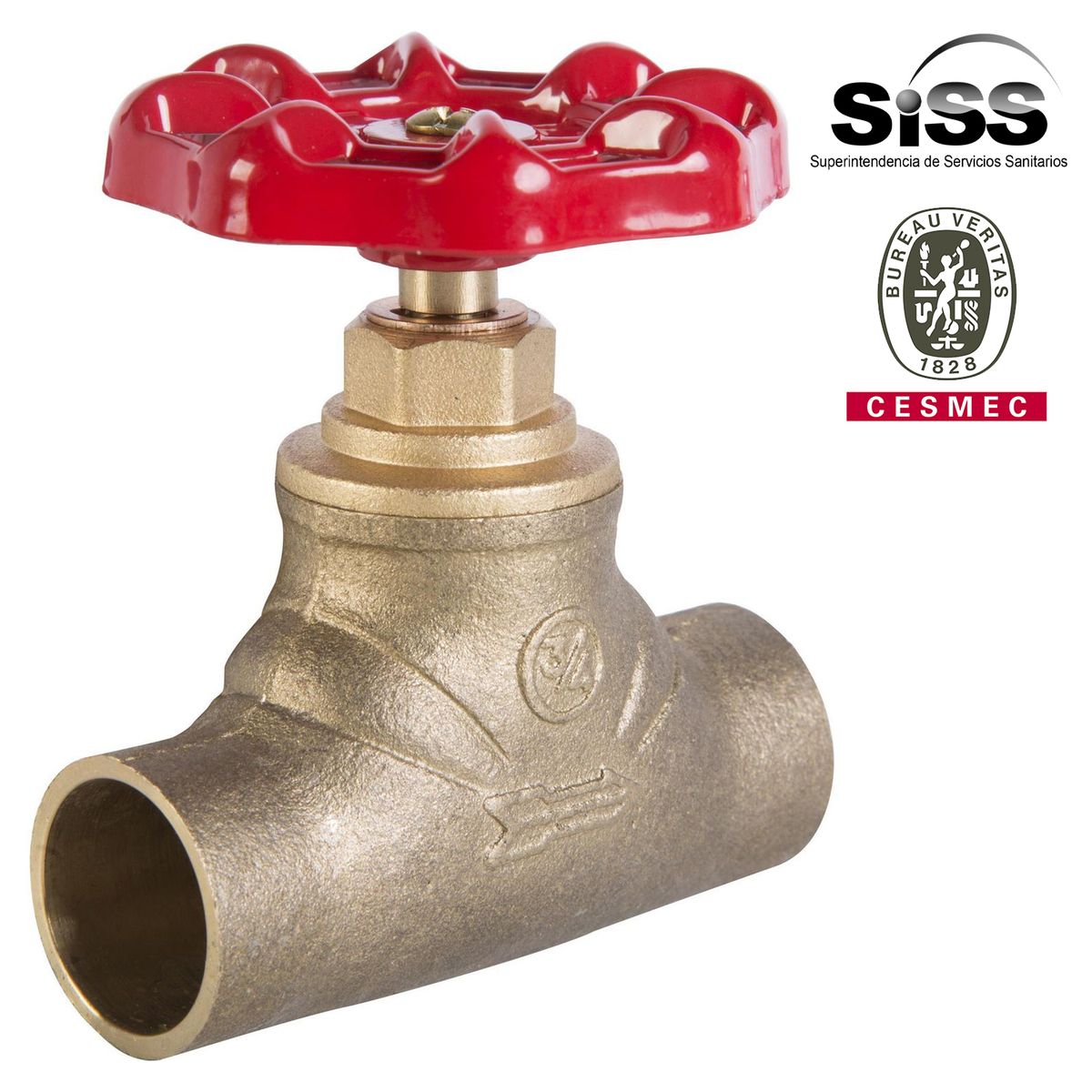 HUMBOLDT - Llave de paso 3/4" SO bronce