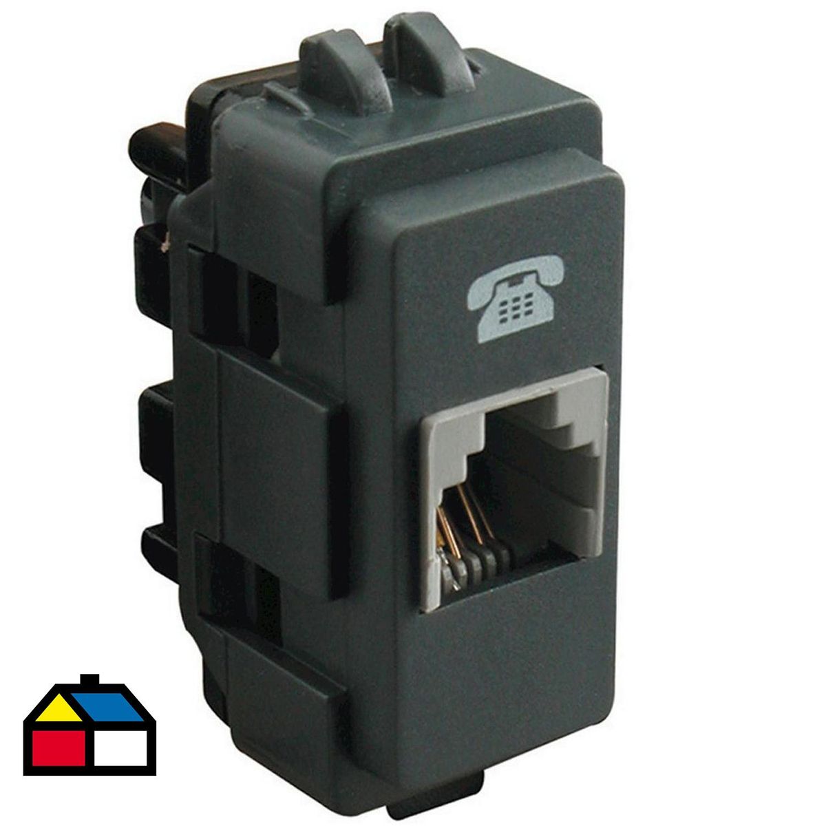 SCHNEIDER ELECTRIC - Módulo Toma Telefónica Rj11 Conexión Datos Noir Genesis