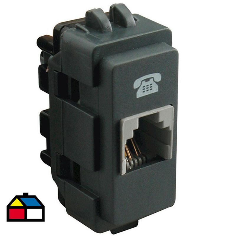 SCHNEIDER ELECTRIC - Módulo toma telefónica RJ11 Noir Genesis