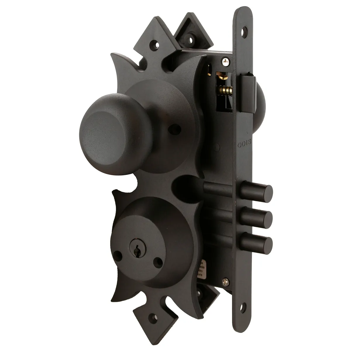 ODIS - Cerradura Cerradura de acceso Manilla Embutida Negro 