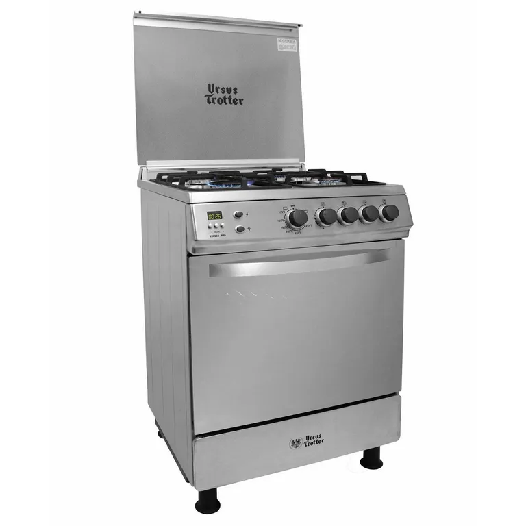 URSUS TROTTER Cocina a Gas 4 Platos Inox EURO 60 PRO GL