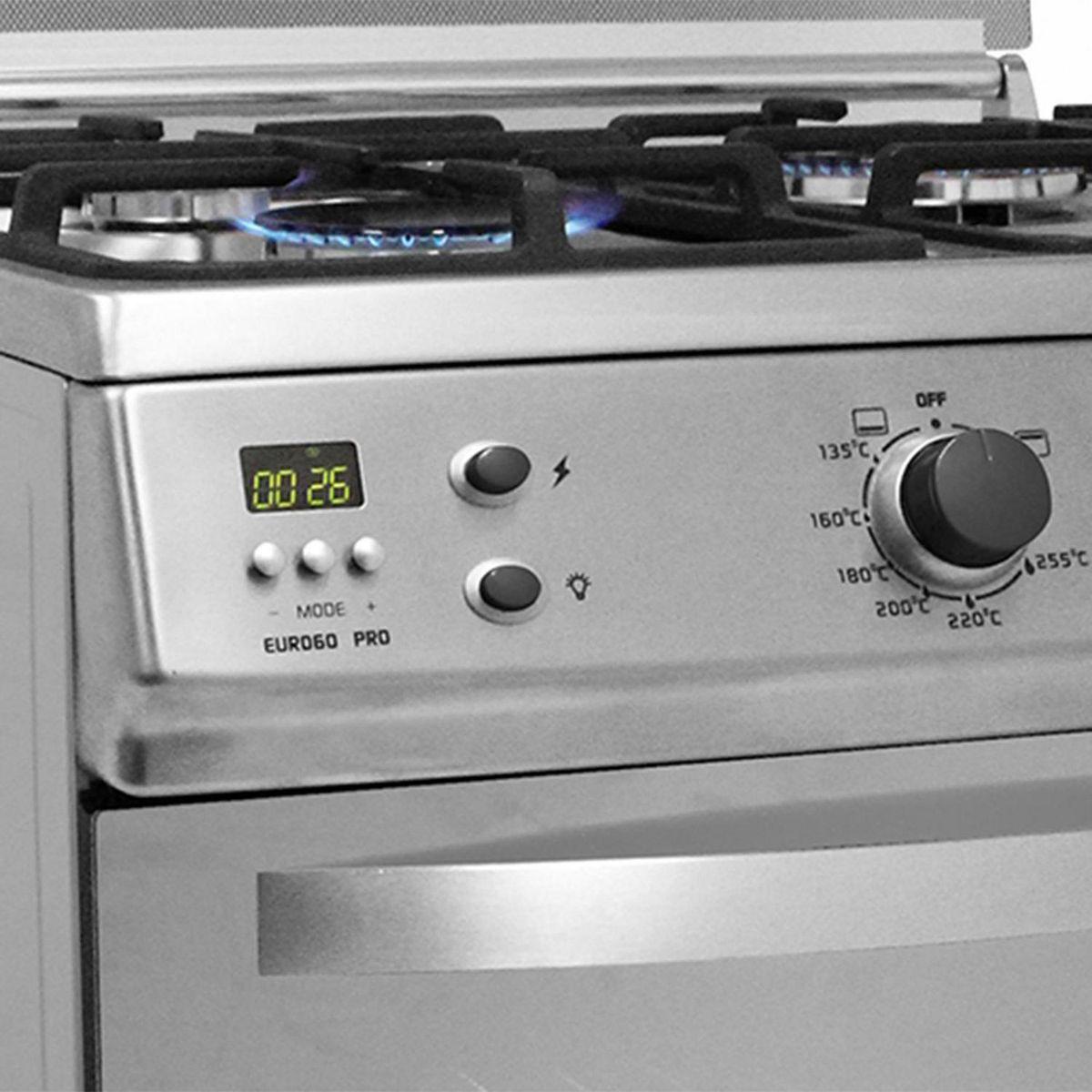 URSUS TROTTER - Cocina a Gas 4 Platos Gris EURO 60 PRO GN