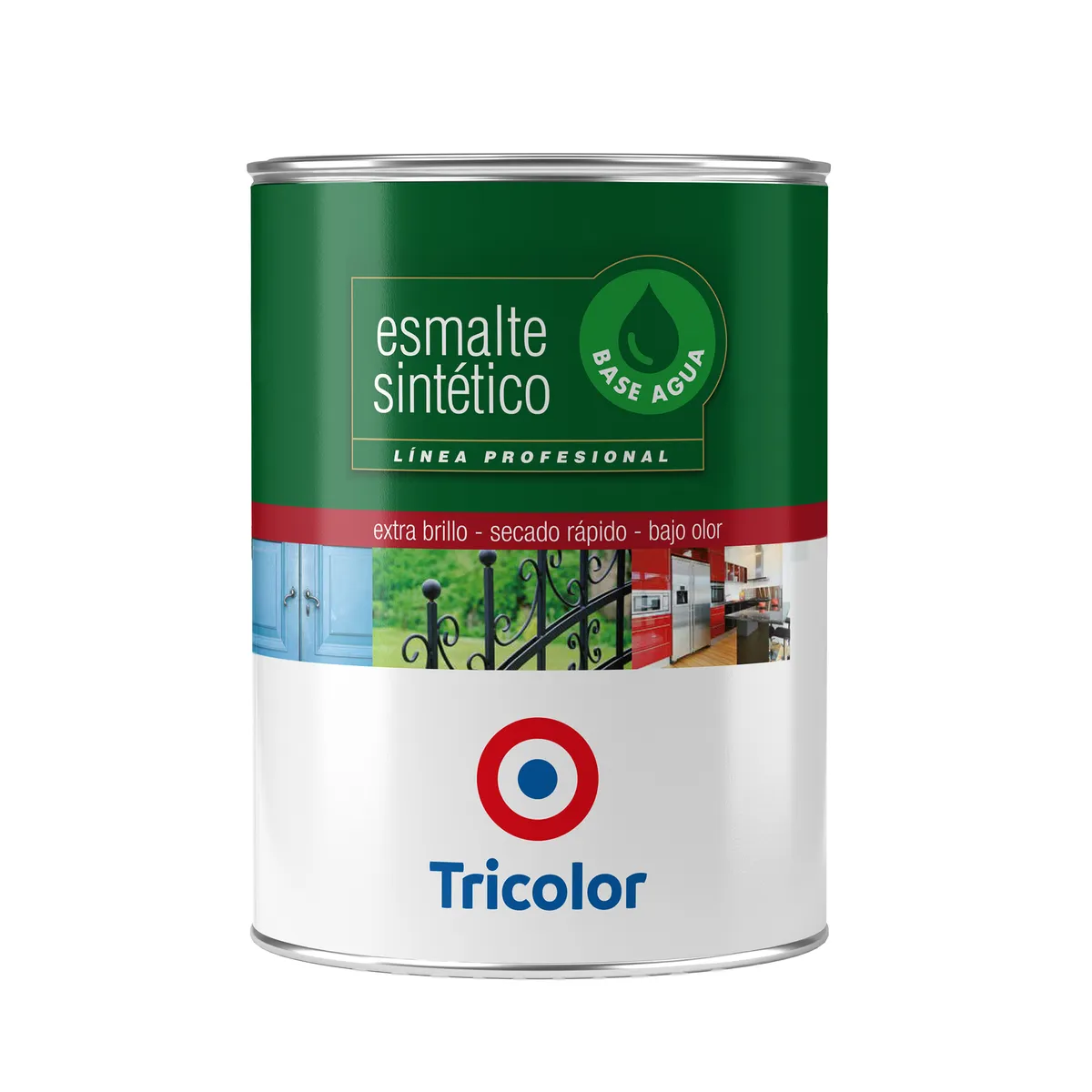 TRICOLOR - Esmalte Sintético 0.25 galón(es) Brillante Café