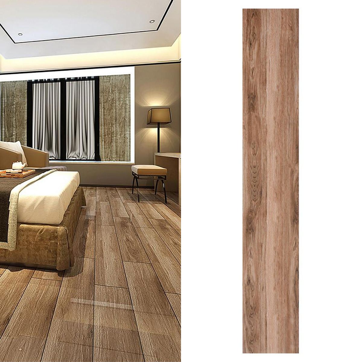 HOLZTEK - Porcelanato 15x90 cm Essencia Beige 1.08 m2