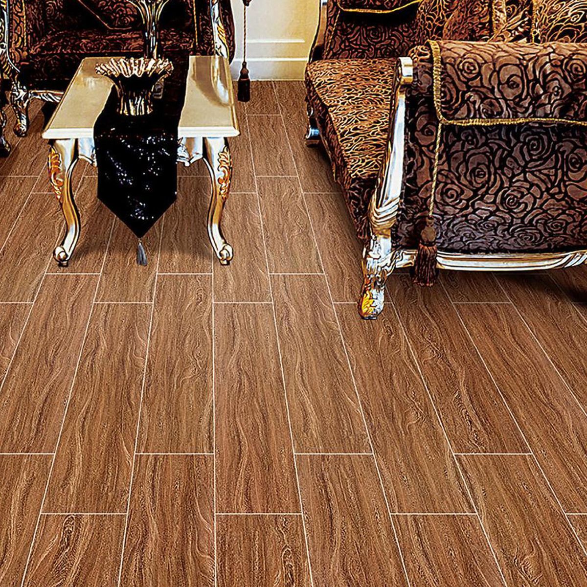 HOLZTEK - Porcelanato 15x90 cm Element Café 1.08 m2