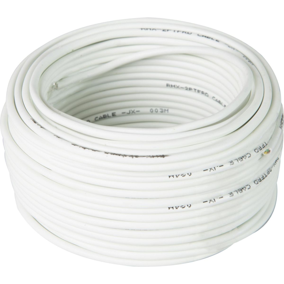 ROIMEX - Cable telefónico 1 par 24 AWG 25 metros Blanco