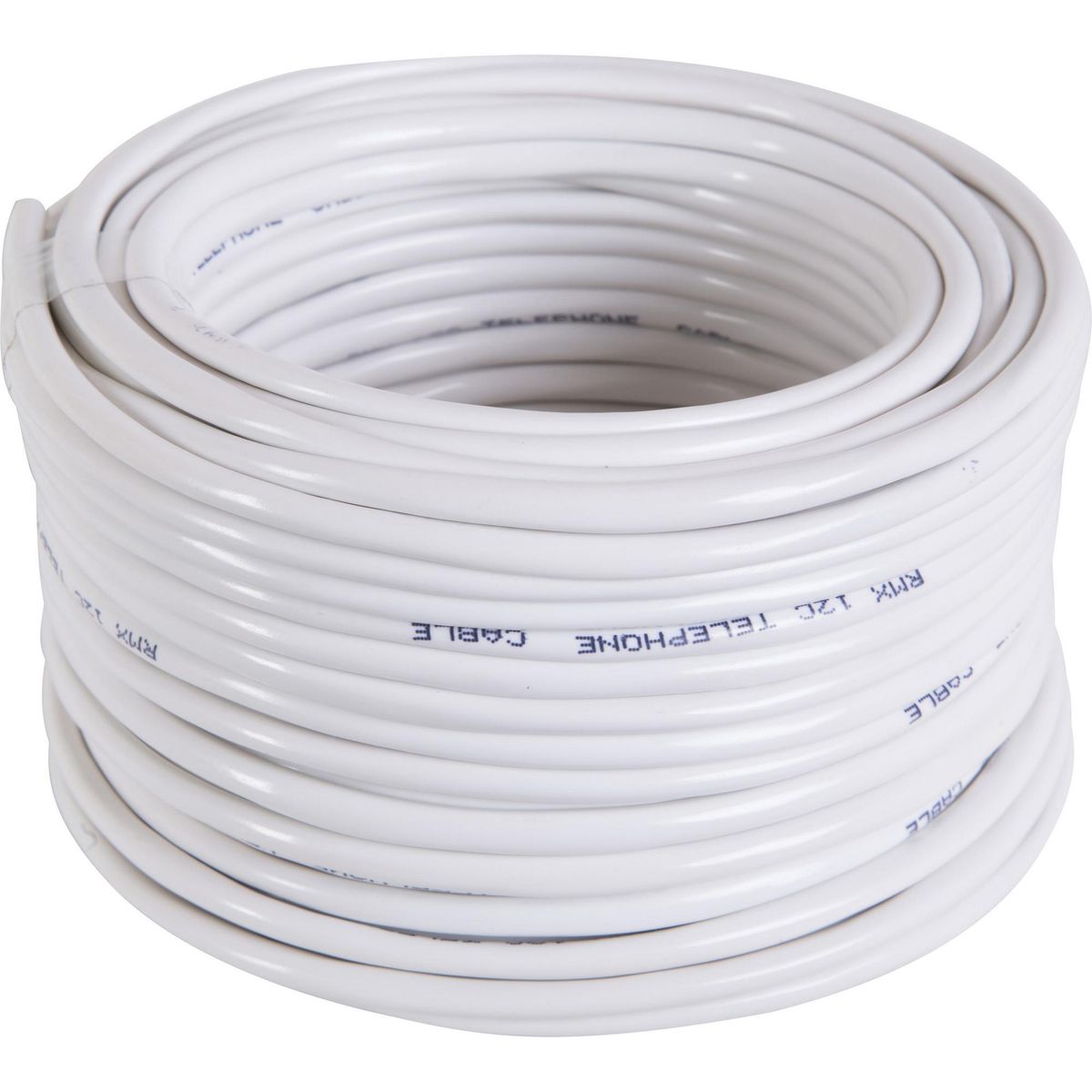 ROIMEX - Cable telefónico 6 pares 24 AWG 25 metros Blanco