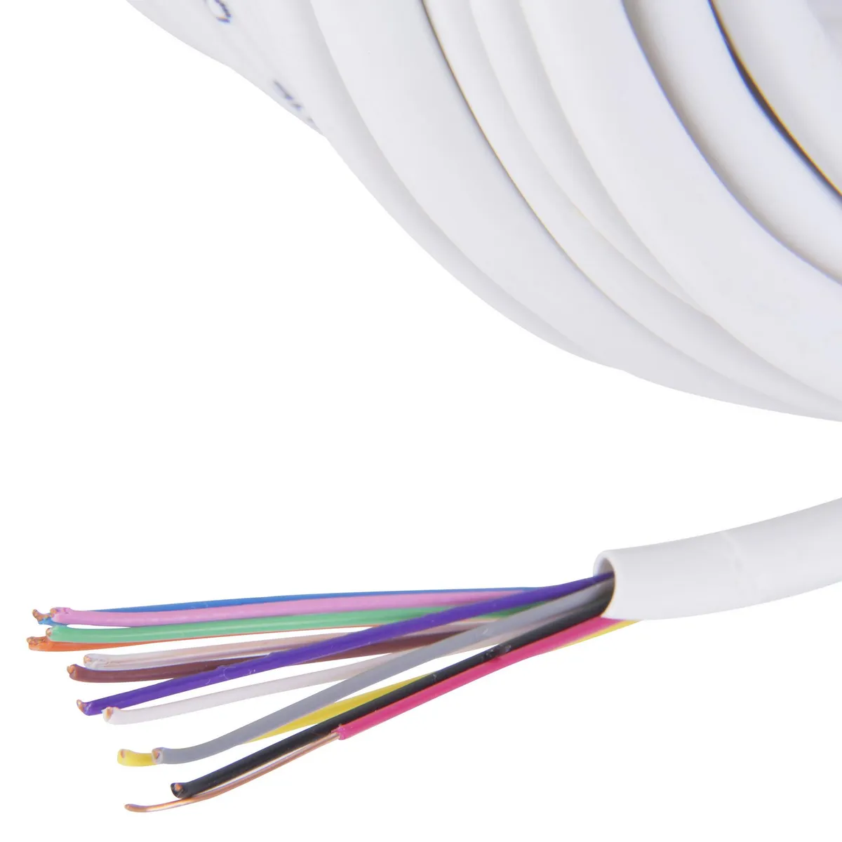 ROIMEX - Cable telefónico 4 pares 24 AWG 10 metros Blanco