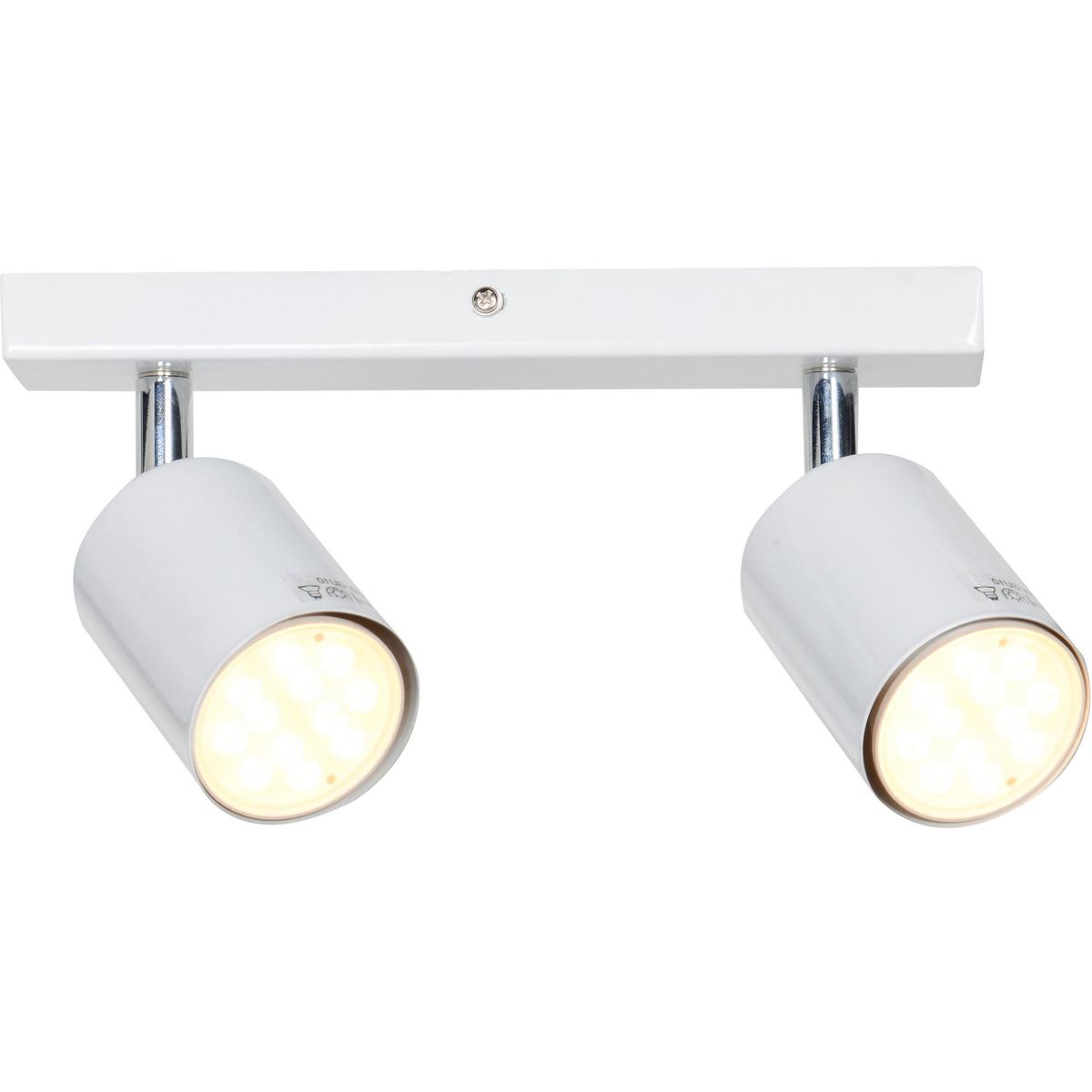 BP ILUMINACION - Barra Led Silo 2 Luces Acero Blanco