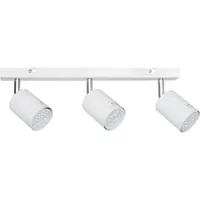 Barra Led Silo 3 Luces Acero Blanco