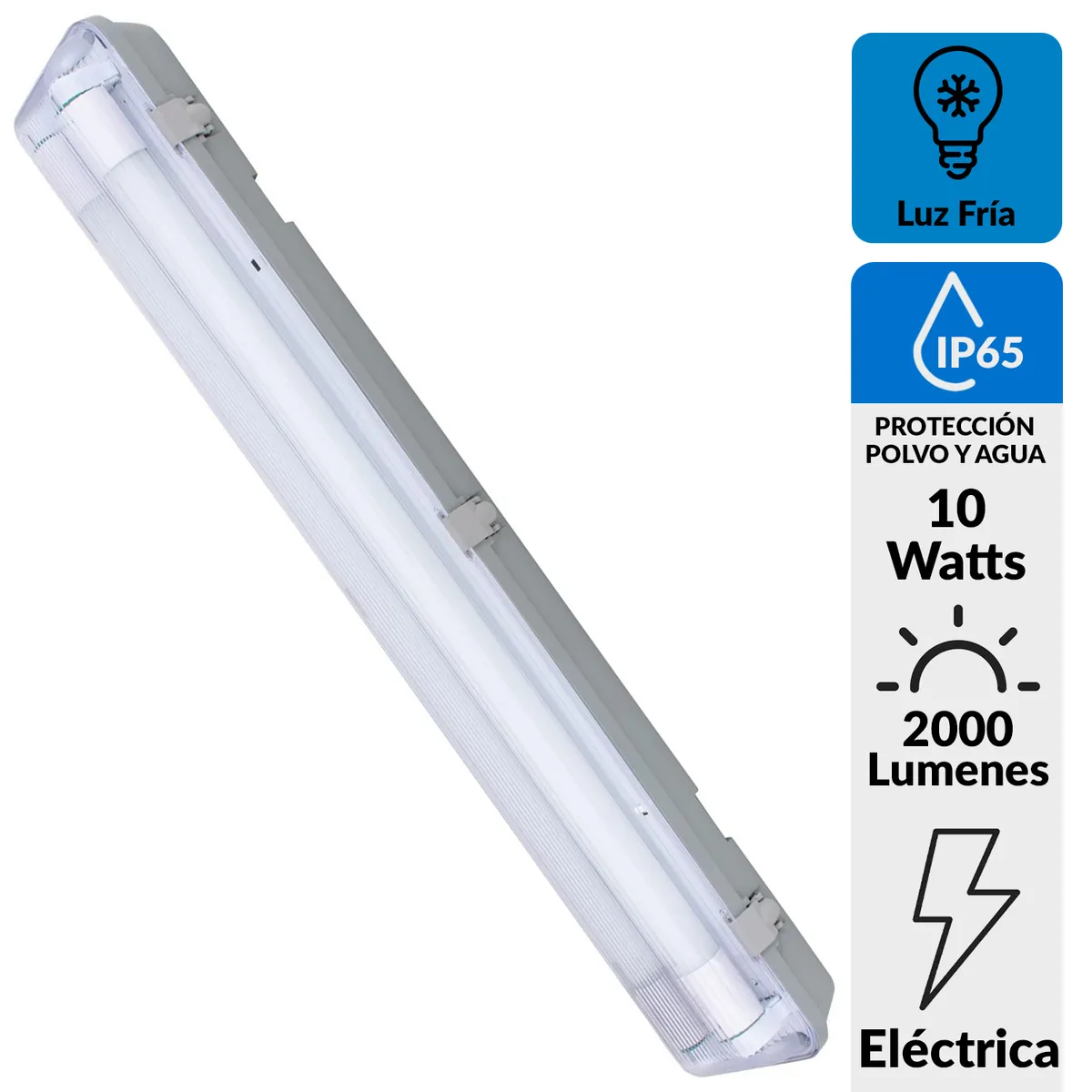HALUX - Equipo estanco led 2x10W