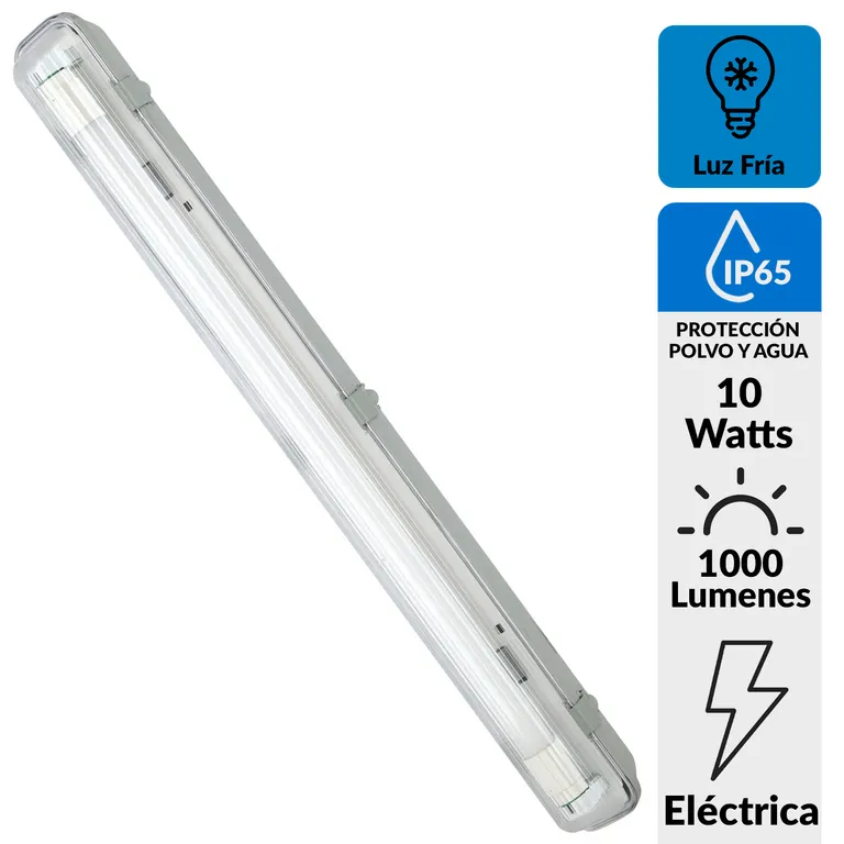 Equipo estanco led 1x10W