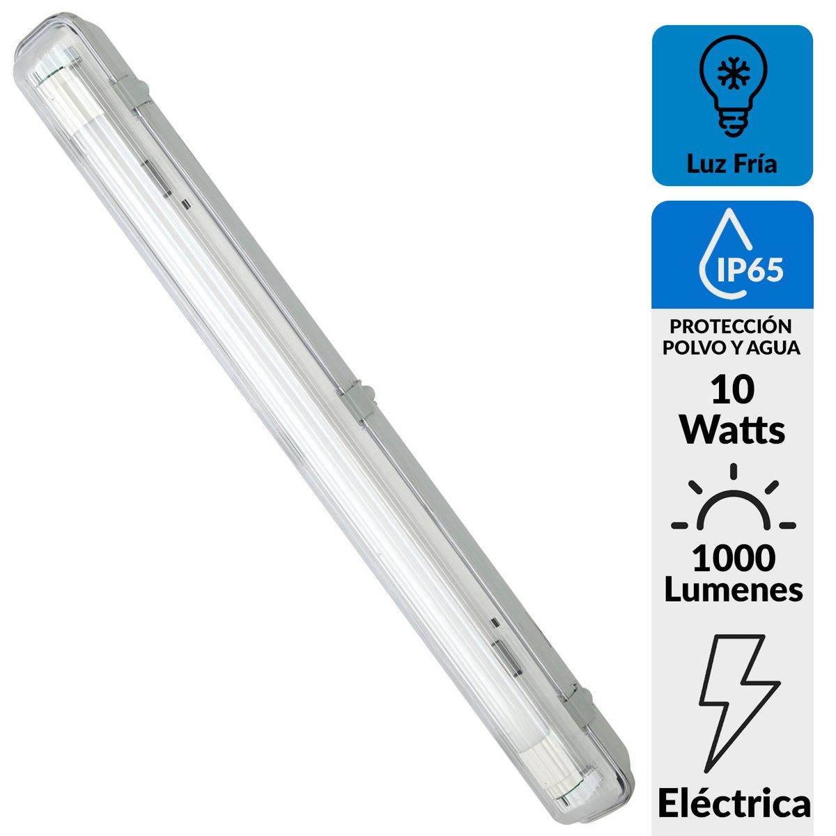 HALUX - Equipo estanco led 1x10W