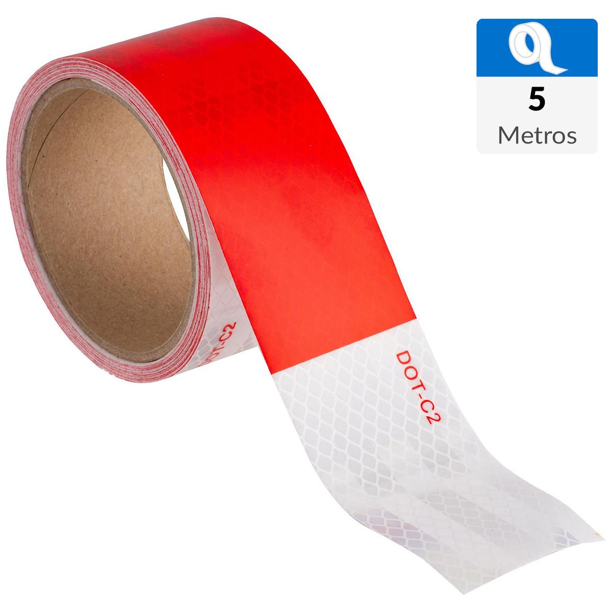 TOPEX - Cinta reflectante 5 m blanca