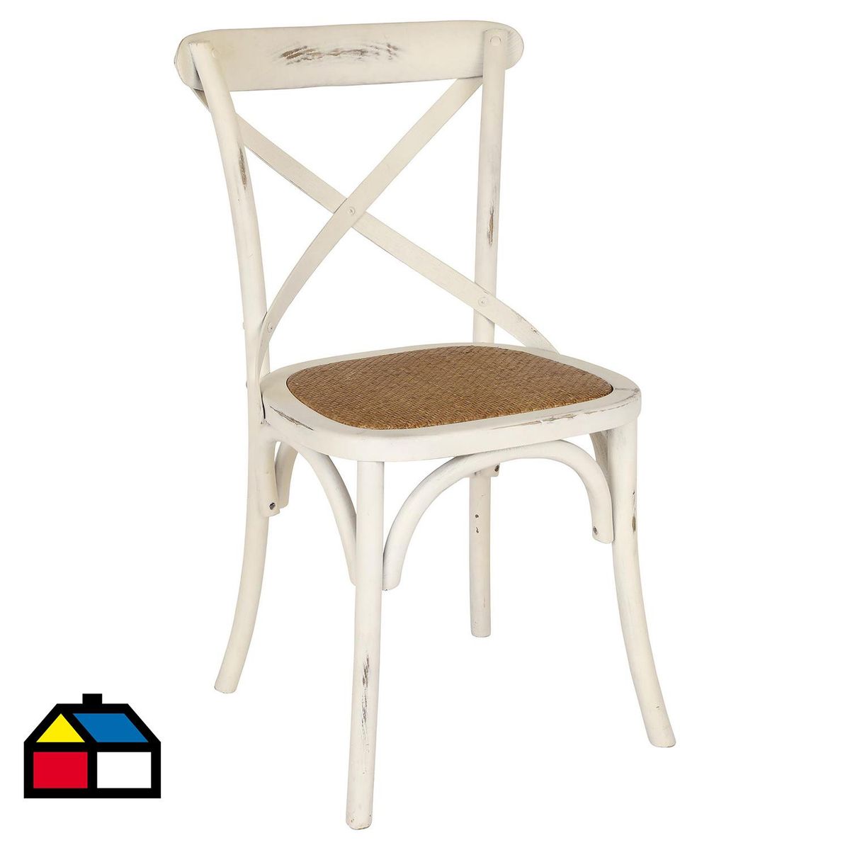 GRUPO LINK - Silla Vinatage Blanco 87x57x50 cm