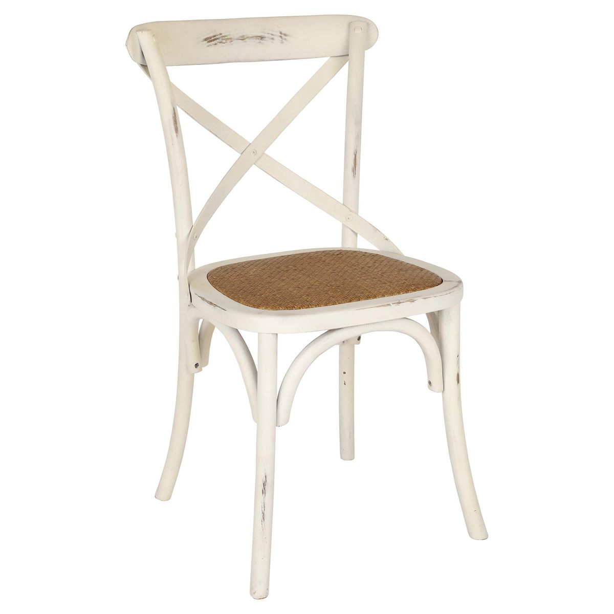 GRUPO LINK - Silla Vinatage Blanco 87x57x50 cm