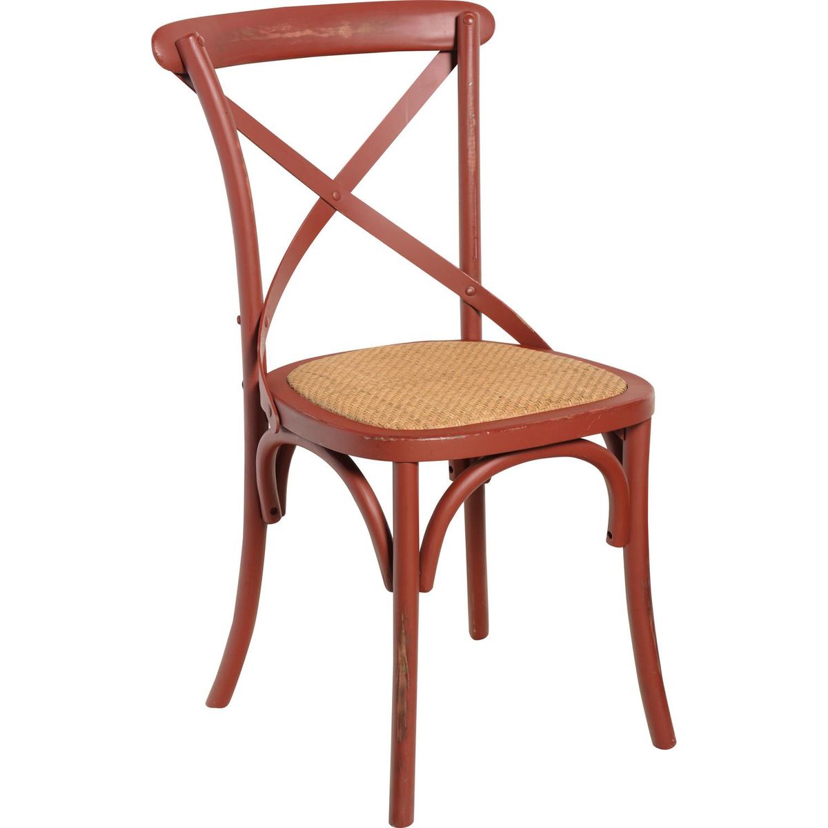 GRUPO LINK - Silla Vintage Rojo 87x57x50 cm