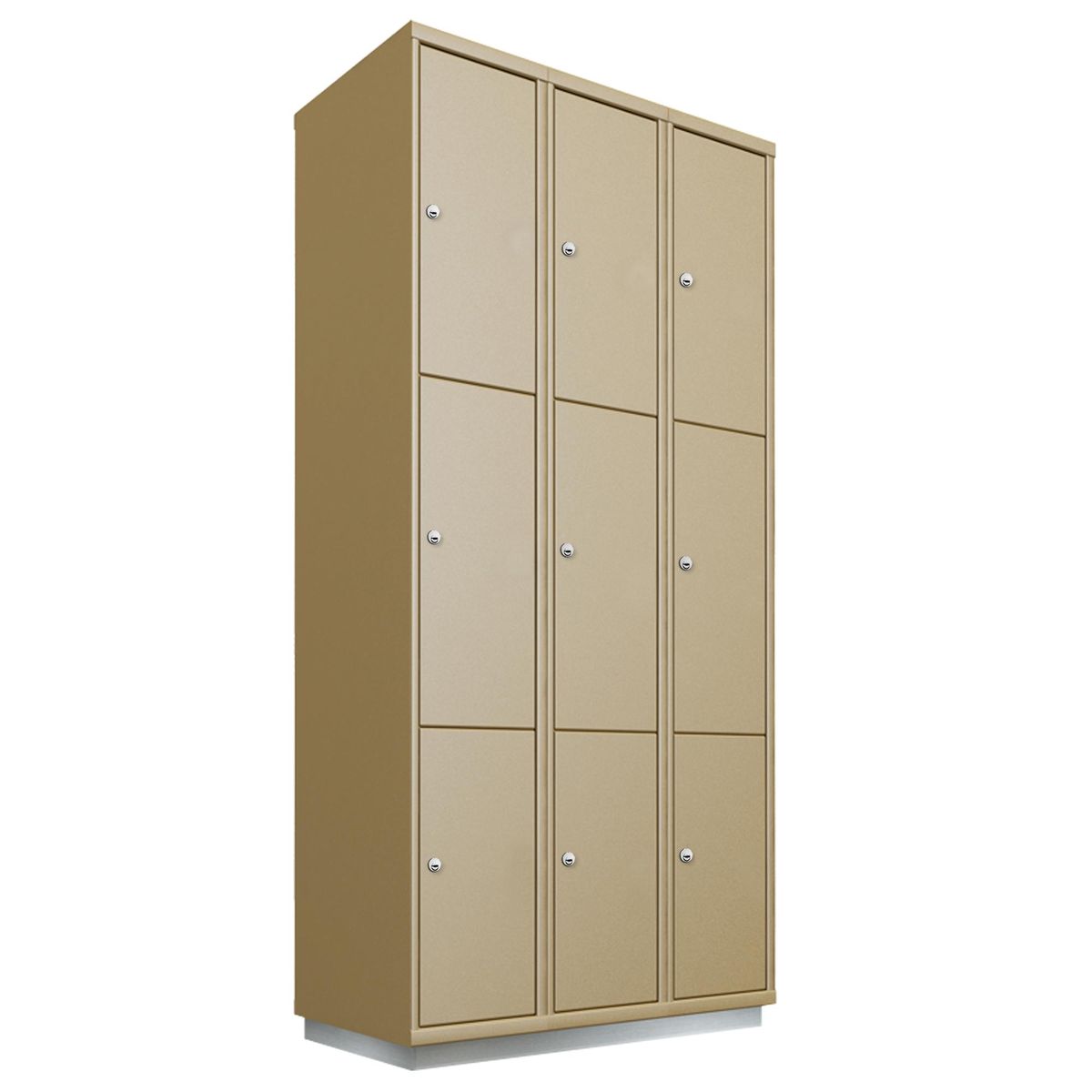 MALETEK - Locker Acero con Llave 9 Puerta(s) 45x122x93 cm Gris