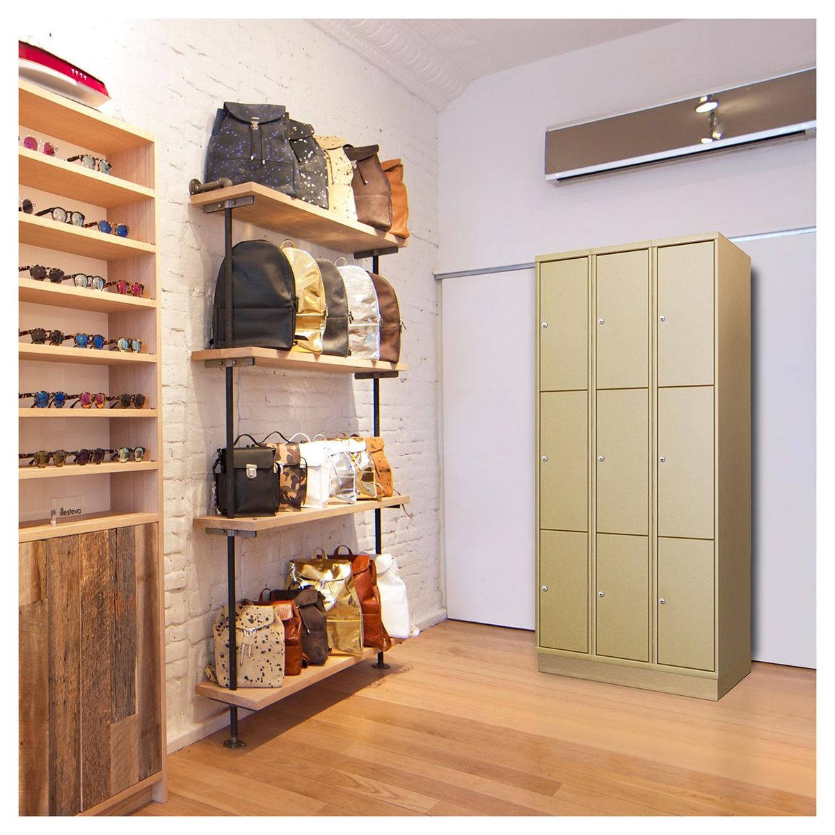 MALETEK - Locker Acero con Llave 9 Puerta(s) 45x122x93 cm Gris