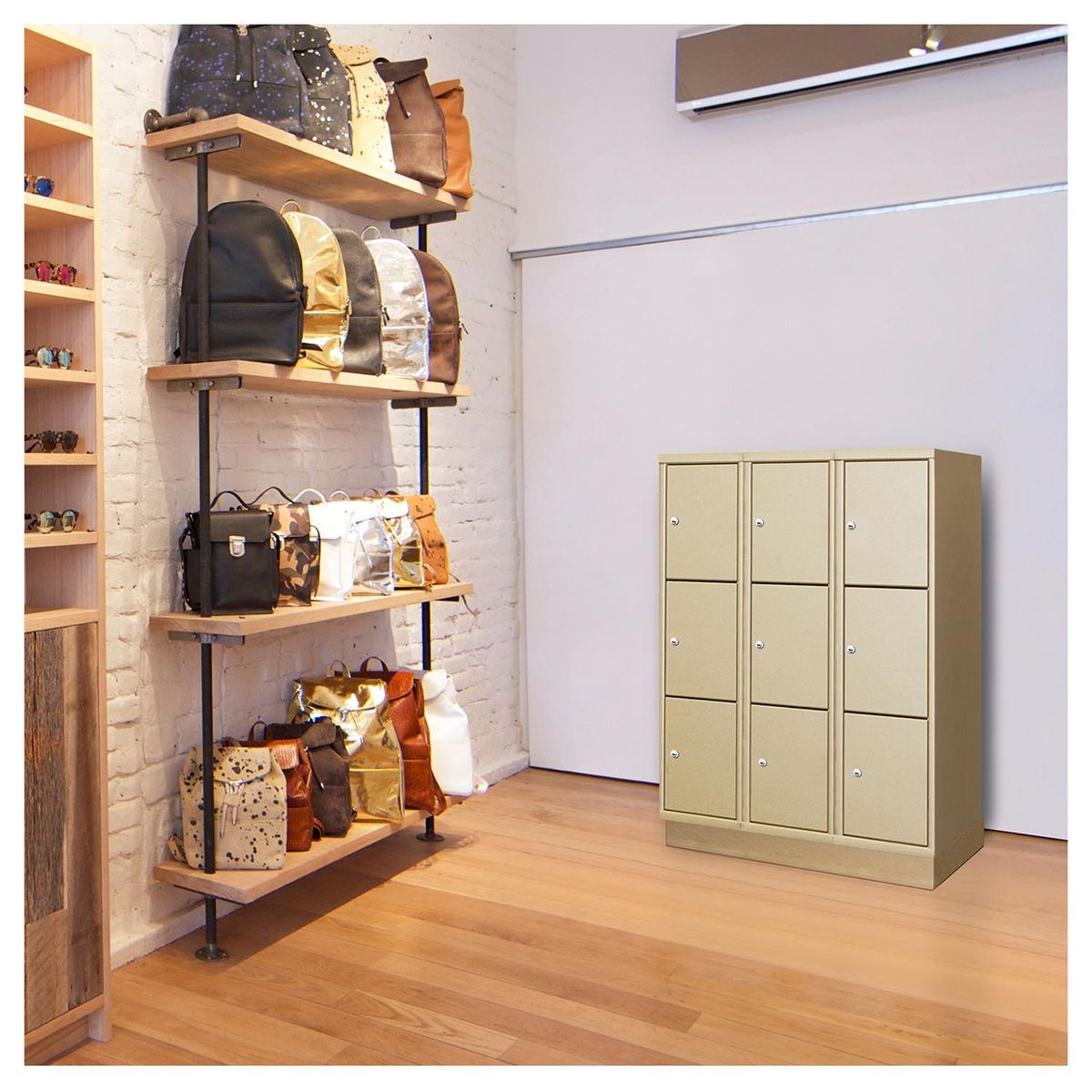 MALETEK - Locker Acero con Llave 9 Puerta(s) 45x193x93 cm Gris