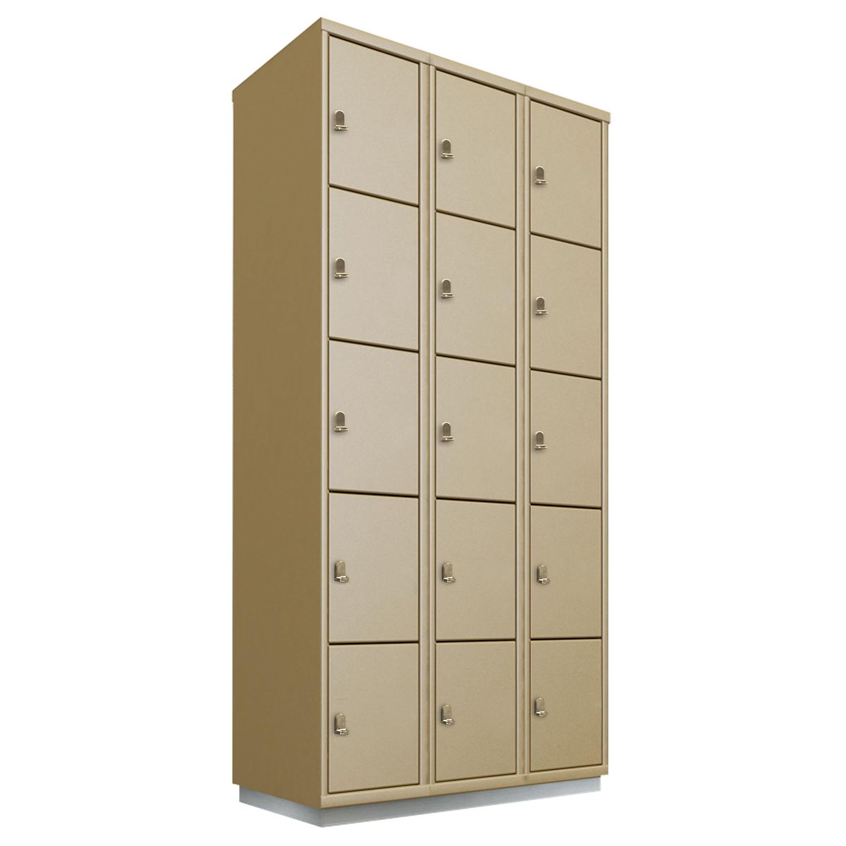 MALETEK - Locker con Portacandado 15 Puerta(s) 45x193x93 cm Gris