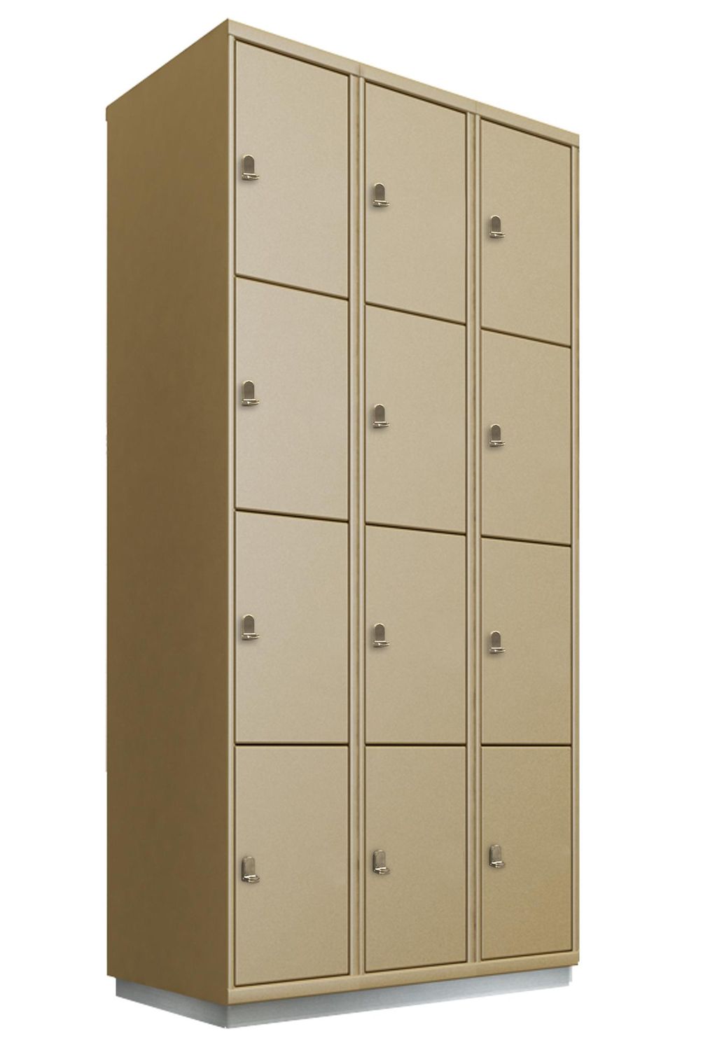 MALETEK - Locker con Portacandado 12 Puerta(s) 45x193x93 cm Gris
