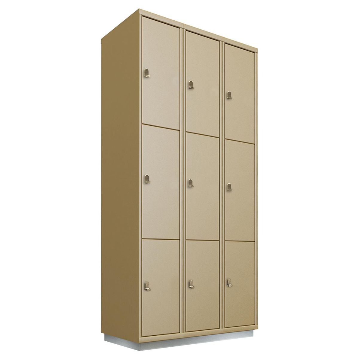 MALETEK - Locker con Portacandado 9 Puerta(s) 45x193x93 cm Gris