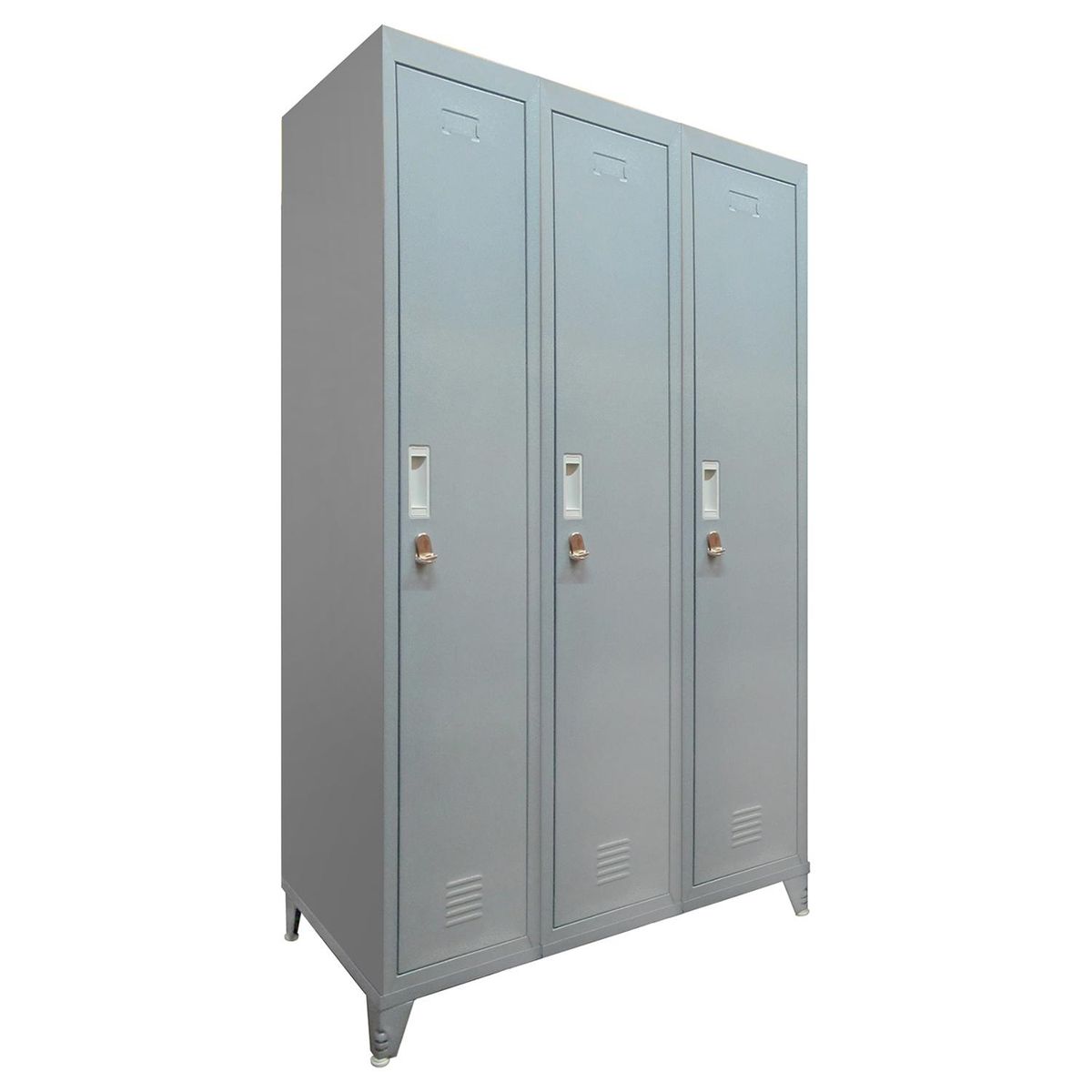 MALETEK - Locker con Portacandado 3 Puerta(s) 3 Repisa(s) 50xx83 cm Gris