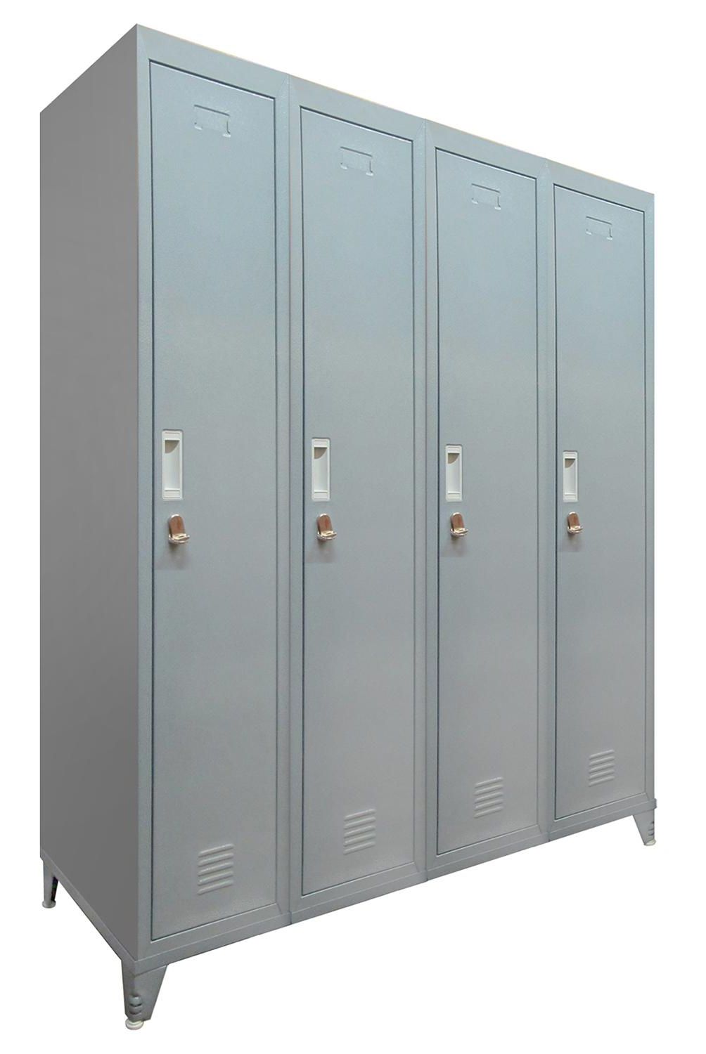 MALETEK - Locker con Portacandado 4 Puerta(s) 4 Repisa(s) 50xx111 cm Gris