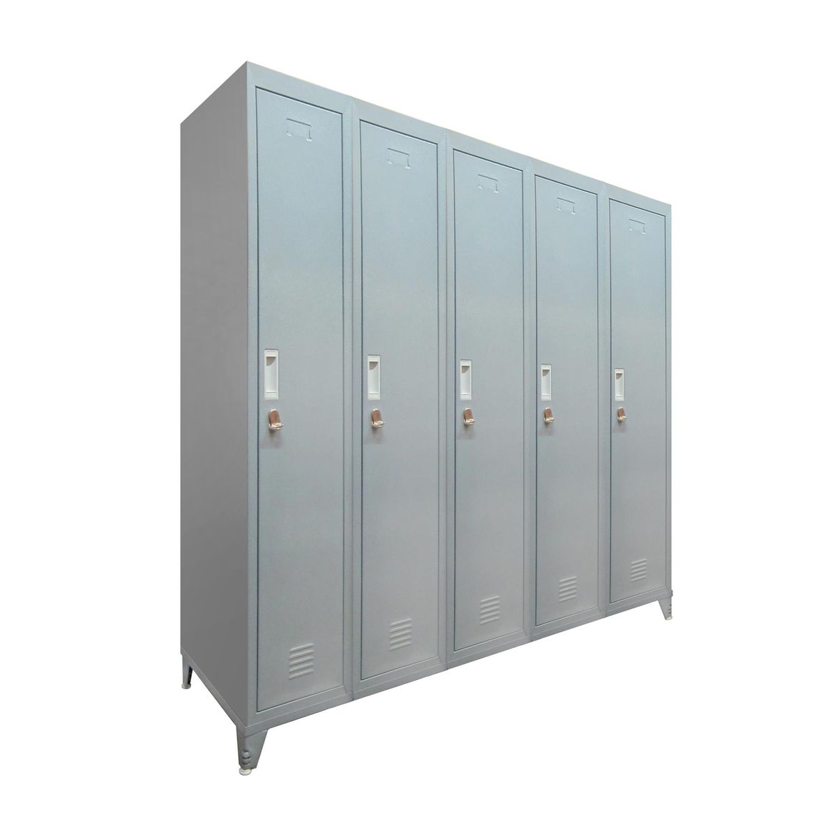 MALETEK - Locker con Portacandado 5 Puerta(s) 2 Repisa(s) 50xx137 cm Gris