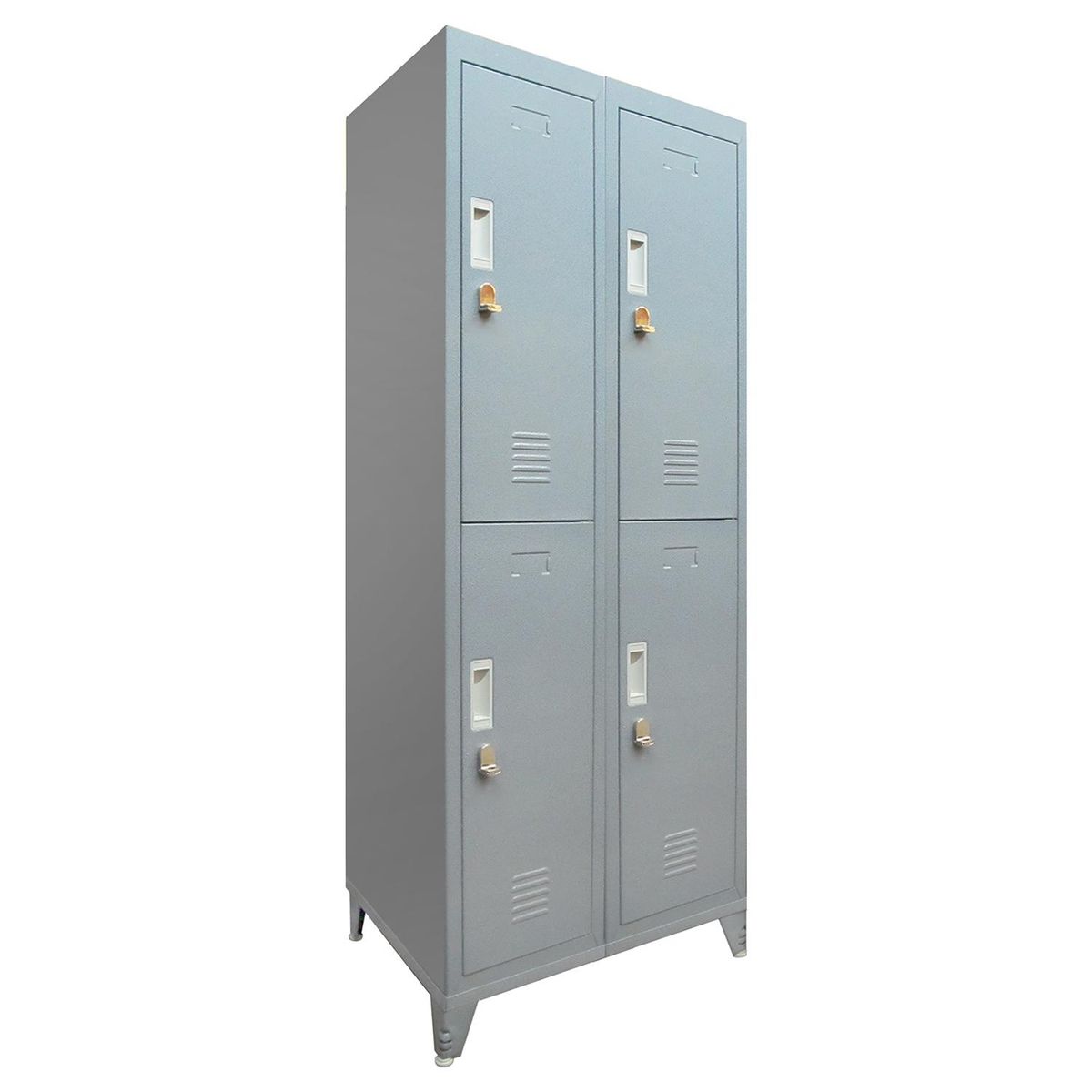 MALETEK - Locker con Portacandado 4 Puerta(s) 4 Repisa(s) 50xx56,5 cm Gris