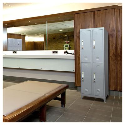 Imagen 2 del producto Locker con Portacandado 4 Puerta(s) 4 Repisa(s) 50xx56,5 cm Gris